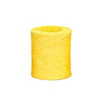 Ruban Raphia Basic synthétique jaune (bobine 200m)