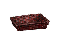 Rihana bamboo chocolate rectangular basket 24x18x5cm