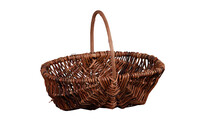 Roseline basket raw wicker 31x21x10cm