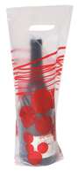 Coquelicot frosted/red plastic bag 1 bouteille