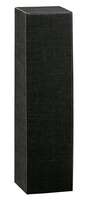 Milan black fabric-look cardboard case 1 bouteille