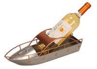 Felix bottle holder grey/copper metal - fishing boat
