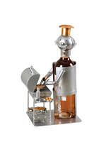 Félix grey/copper metal bottle holder - BBQ Gas