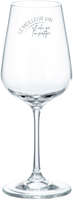 Perito tasting glass on stand 36cl black decorated - Le meilleur vin...