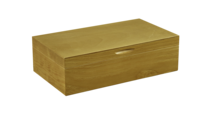 Bourgeois luxury wine waiter's box 2 bouteilles golden oak stained wood