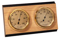 Thermomètre hygromètre mural double cadran