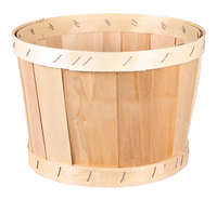 Malo poplar wood round box diam 22x14cm