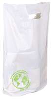 Ecolo plastic bag white/green 3 bouteilles