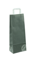 Reserve bag kraft paper anthracite/white 1 or 2 bouteilles
