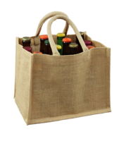 Goa natural hessian bag for local product /12 beers