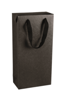 Sac Boxbag Chicago papier kraft noir mat 2 bouteilles - FSC7®