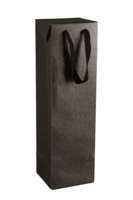 Chicago kraft 250gr black matte box bag with black cotton ribbon handles Magnum