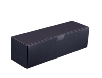 Chicago, smooth black kraft cardboard box, Magnum