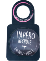 Victoria anti-drip disc message/neck card - L'Apéro recrute...
