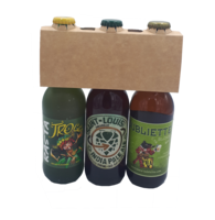 Cardboard tripack for 3 beers (long neck type)