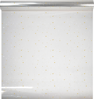 Film polypro Stars blanc/or 40µ 0.60x120m