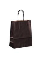 Esprit Eco black kraft paper shopping bag 18x8x22cm