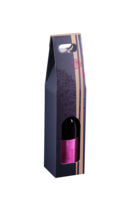 Valisette Santino carton noir/or 1 bouteille - FSC7®