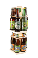 Carrousel à bière Enzo bois naturel 12 bières 33cl (type long neck) Twist