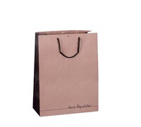 Elusa bag black kraft paper shopping bag 35x15x33cm - FSC7