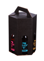 Buffalo carousel suitcase, black brown cardboard, 7 beers 33cl (long neck)-FSC7®