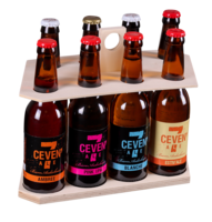 Support Raft beer Teddy bois naturel 8 bières 33cl (type long neck)