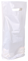 Ecolo white recyclable plastic bag 2 bouteilles