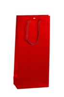 Sac Kyoto papier pelliculé brillant rouge 2 bouteilles - FSC®7