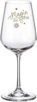 Perito tasting glass on stand, 36cl, gold decoration - Sofia/Magie des Fêtes