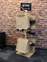 Wooden display for bags and bottles. delivered with .....