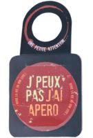 Message card/Victoria drip stop disc decorated - Tu vin ou tu vin pas