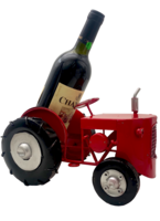 Félix red metal bottle holder Tractor