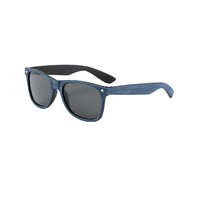Moana sunglasses, aged wood effect, blue. UV400 protection