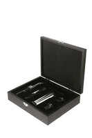 Yero 5-piece black wooden wine set