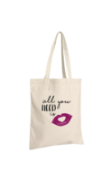 Sac tote bag Chelsea toile coton écru - All you need is love