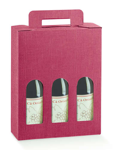 Image du produit Valisette Toronto Carton Bordeaux 3 bouteilles