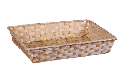 Product image Rihana natural bamboo rectangular basket 36x26.5x7.5cm