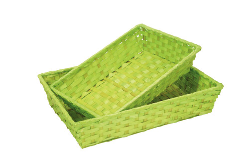 Product image Rihana bamboo anise rectangular basket 36x26.5x7.5cm
