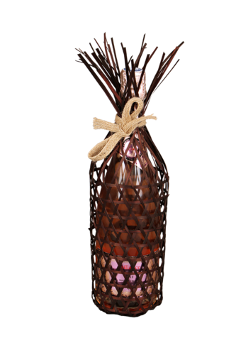 Image du produit Tube Dino bambou ajouré chocolat diam 9x35cm