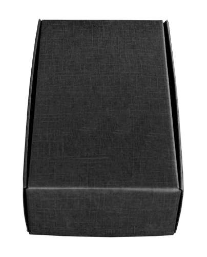 Image du produit Coffret Milan carton aspect tissu noir 2 bouteilles