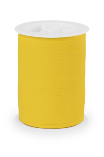 Product image Matte yellow bolduc ribbon (10mm x 250m roll)