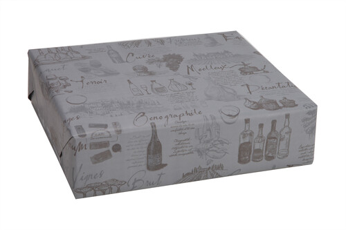 Image du produit Papier cadeau Cépage kraft couché gris/taupe 73gr 0.70x100m