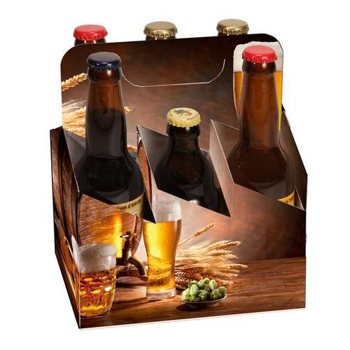 Image du produit Valisette Houblon carton quadri/brasserie 6 bières 33cl