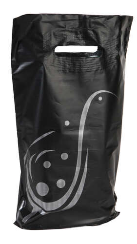 Product image Impulse plastic bag black/silver 2 bouteilles