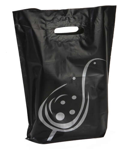 Product image Plastic impulse bag black/silver 3 bouteilles