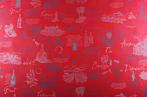 Product image Gift wrap red/silver 0.50x200m