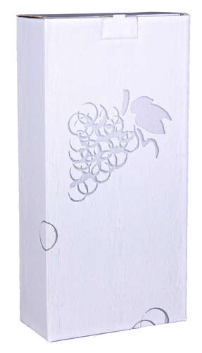 Image du produit Etui Berlin carton décor gris/effet béton 2 bouteilles