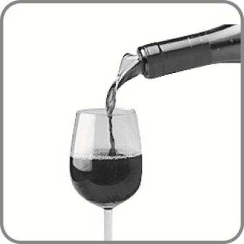 Product image Wine Server non-drip pourer Black crystal Vacuvin