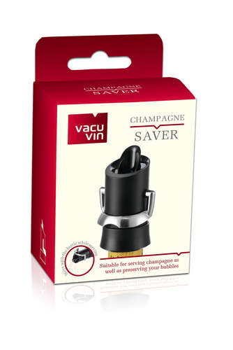 Image du produit Bouchon verseur conservateur Champagne Saver noir Vacuvin