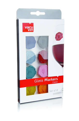 Product image Glass Marker Classic Grapes Vacuvin (8 pieces)